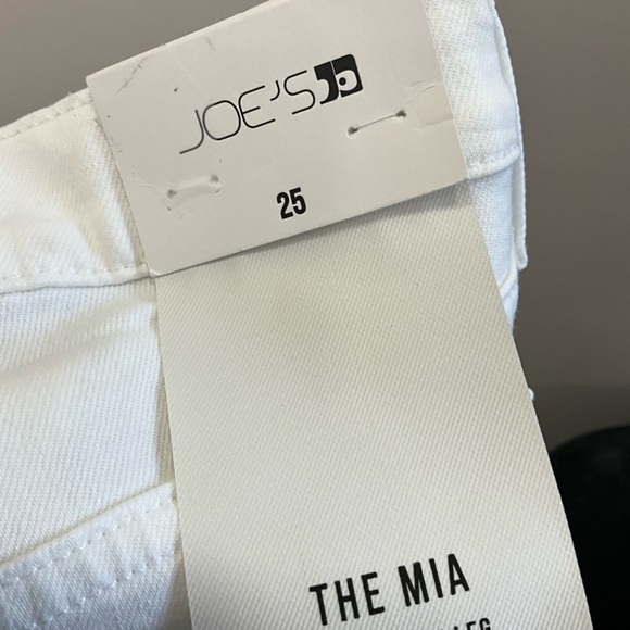 Joe's Jeans White High-Rise Straight Leg Jeans - Picture 6 of 7